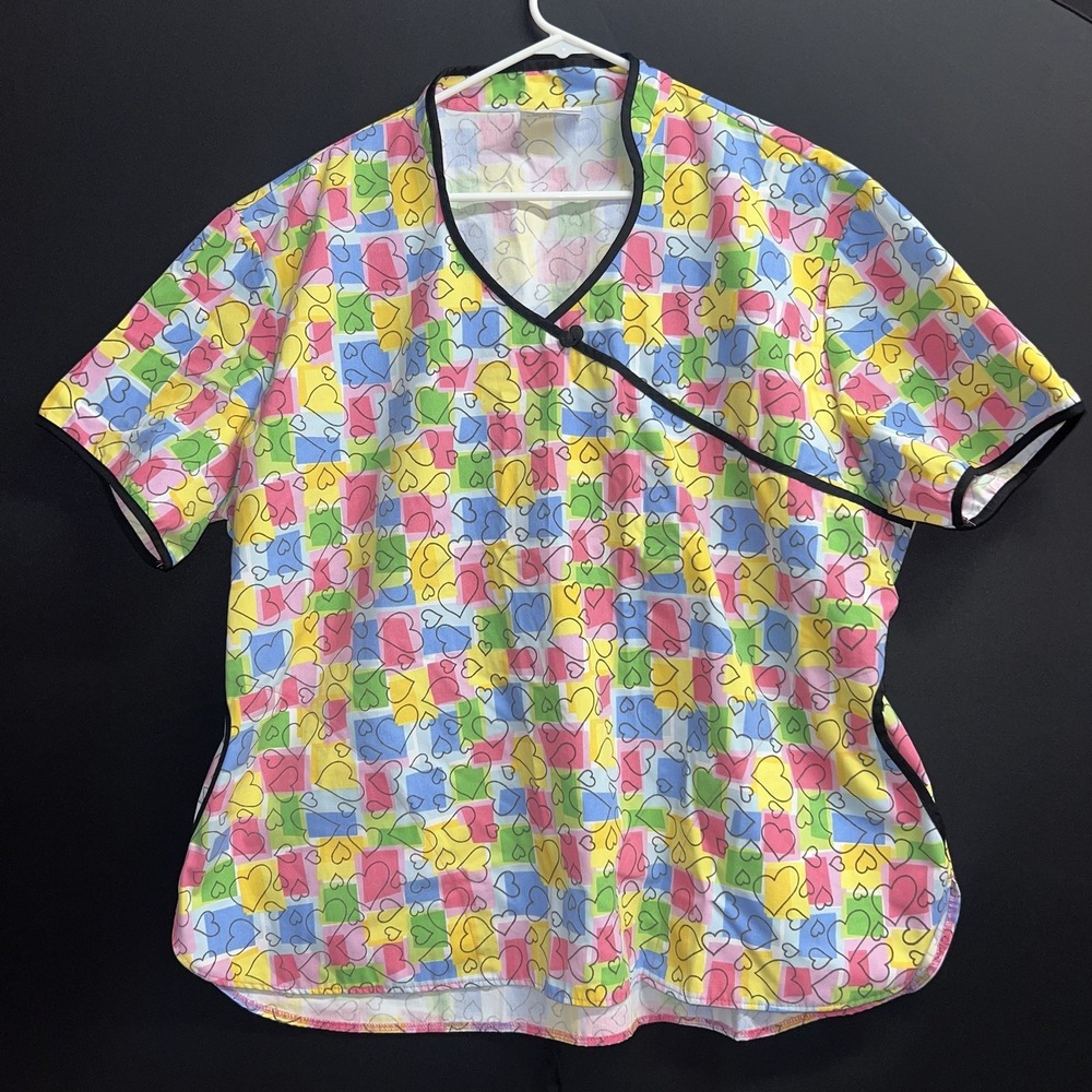 Women's uniforms plus sz 3X Scrubs multicolor  printed w/pockets